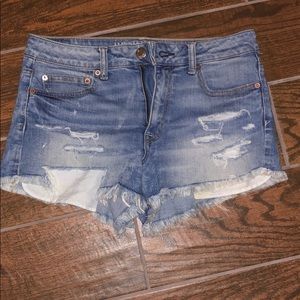 Blue jean American eagle shorts